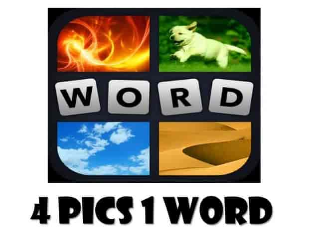 Game screenshot: 4 Pics 1 Word